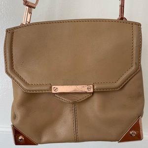 Alexander Wang leather crossbody bag, Sand